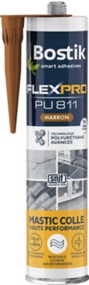 Mastic colle Bostik Flexpro PU 811 marron 300ml