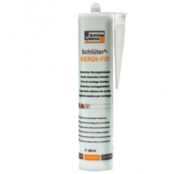 Mastic-Colle MS polymère blanche 290 ml pour étanchéité KERDI FIX SCHLUTER