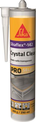 Mastic colle multi-usages transparent Sika Sikaflex Crystal Clear 300 gr