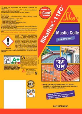 Mastic colle noir Sika Sikaflex 11 FC + 400 ml