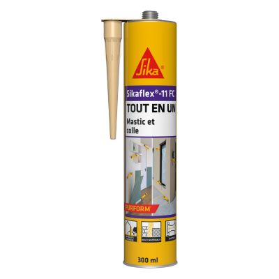 Mastic colle tout en un Sikaflex 11FC, Beige