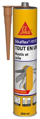 Mastic colle tout en un Sikaflex 11FC, Beige