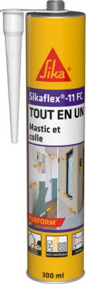 Mastic colle tout en un Sikaflex 11FC, Blanc
