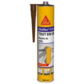 Mastic colle tout en un Sikaflex 11FC, Marron