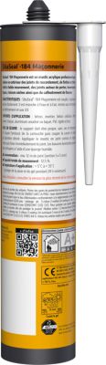 Mastic d'étanchéité SikaSeal 184 maçonnerie 300ml