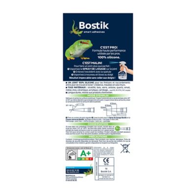 Mastic d’étanchéité spécial cuisine translucide Bostik Joint Parfait tous matériaux, cartouche de 280 ml