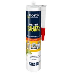 Mastic de Fixation Bostik MSP 118 pour Objets Lourds Blanc Cartouche 290 ml
