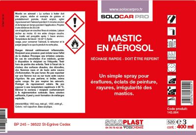 mastic en aerosol 400 ml coloris gris castorama