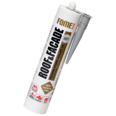 Mastic gris façade & toiture FOME FLEX Roof & Facade - hybride, souple & étanche, 300 ml
