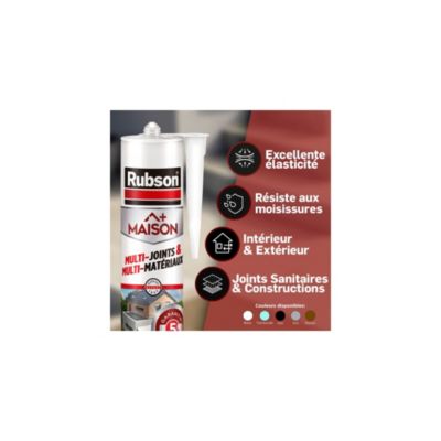 Mastic Maison Multi Usages & Matériaux transparent Rubson Cartouche 280ml