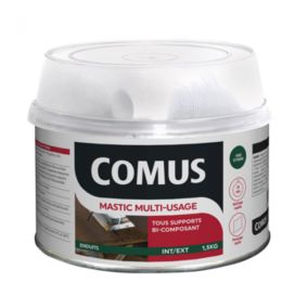 MASTIC MULTI-USAGE (B+D) BLANC  1,5KG - COMUS