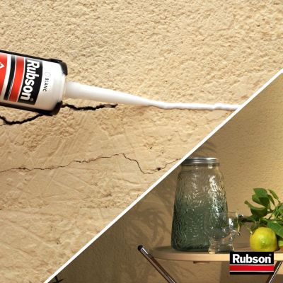 Mastic murs et fenêtres Rubson blanc 280ml