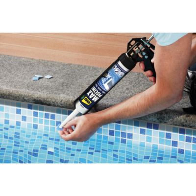 Mastic piscine max UHU blanc, cartouche 425g