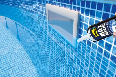 Mastic piscine max UHU blanc, cartouche 425g