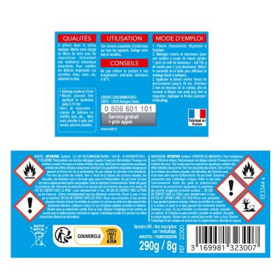 Mastic polyester Sintomarine armé 290g