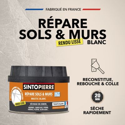 Mastic polyester Sintopierre blanc 170 ml