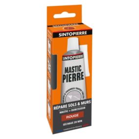 Mastic polyester Sintopierre rouge en tube de 66 ml