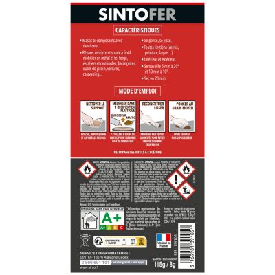 Mastic polyester Standard Sintofer tube de 66 ml