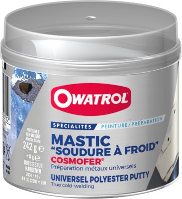 Mastic polyester universel blanc tous supports Owatrol COSMOFER Bleu ...