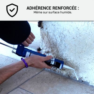Mastic Polyuréthane Hybride Fissures et Joints : ARCAMASTIC JOINT ET COLLE Blanc - 290 ml x 5 - ARCANE INDUSTRIES