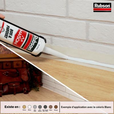Mastic pour parquet Rubson blanc 280ml