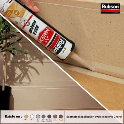 Mastic pour parquet Rubson blanc 280ml