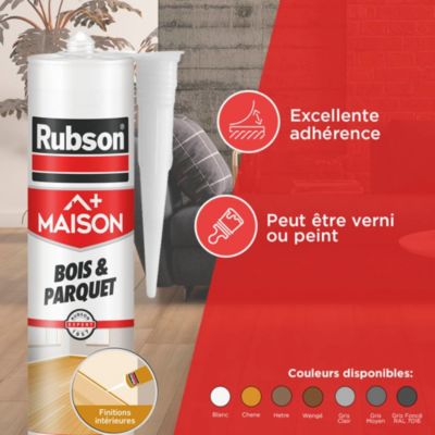 Mastic pour parquet Rubson blanc 280ml