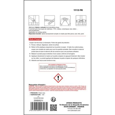 Mastic pour réparations spécial eau Atmos