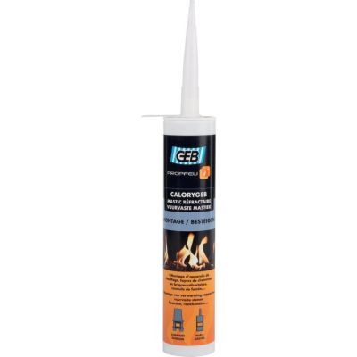 Mastic réfractaire - CALORYGEB GEB - Haute résistance 1300 degrés celsius