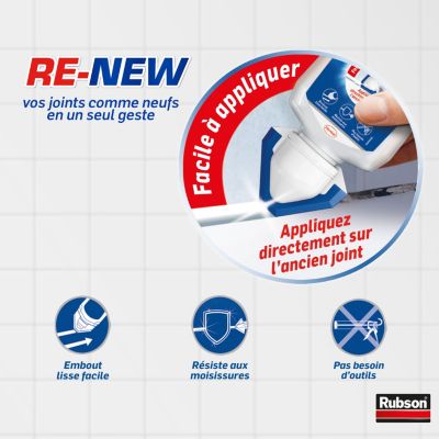 Mastic Re-new salle de bain Rubson blanc