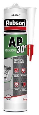 Mastic Rubson AP30 Finitions et Fissures Spécial Peinture blanc cartouche 300ml