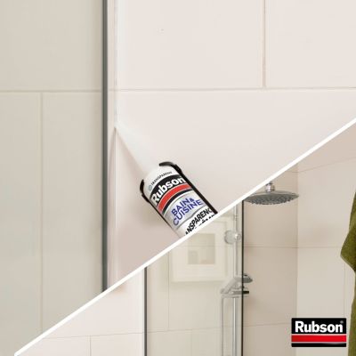 Mastic Rubson Bain&Cuisine Expert Anti-moisissures transparent cartouche 280ml