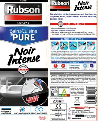 Mastic Cuisine & Bain RUBSON 217443 - Silicone - Transparent - 280mL