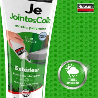 Mastic Rubson Fixation Je Jointe&Colle transparent tube 150ml