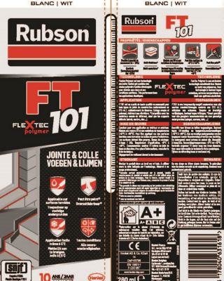 Mastic Rubson FT 101 Joint Fissure Colle blanc cartouche 280ml