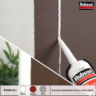 Mastic Rubson Maison Acrylique Murs-Fenêtres blanc cartouche 280ml vendu par 3 pièces