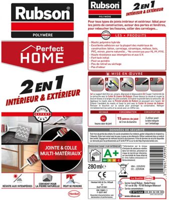 Mastic Rubson Perfect Home Universal Premium transparent cartouche 280ml
