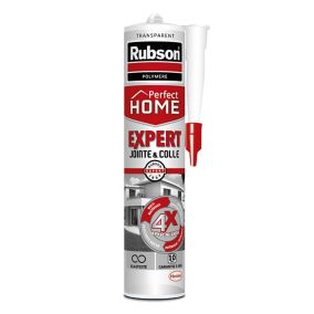 Mastic Rubson Perfect Home Expert Jointe & Colle transparent cartouche 280ml
