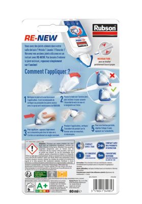 Mastic Rubson Re-New tube blanc 80ml