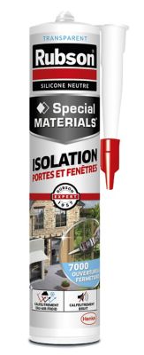 Mastic Rubson Special Materials Isolation Porte & Fenêtre transparent cartouche 280ml
