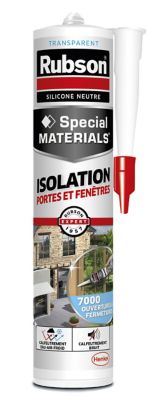 Mastic Rubson Special Materials Isolation Porte & Fenêtre transparent  cartouche 280ml