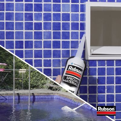 Mastic Rubson Special Materials Piscine transparent cartouche 280ml