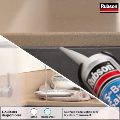 Mastic salle de bain Jointe&Colle Rubson blanc 280ml