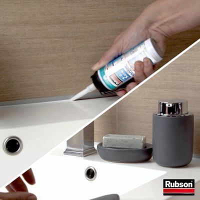 Mastic salle de bain Rubson blanc 200ml