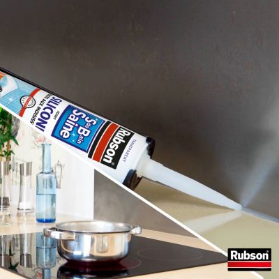 Mastic salle de bain Rubson transparent 280ml vendu par 2