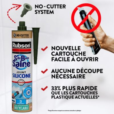 Mastic sanitaire transparent Salle de bain Saine Rubson 280 ml