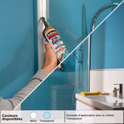 Mastic sanitaire transparent Salle de bain Saine Rubson 280 ml