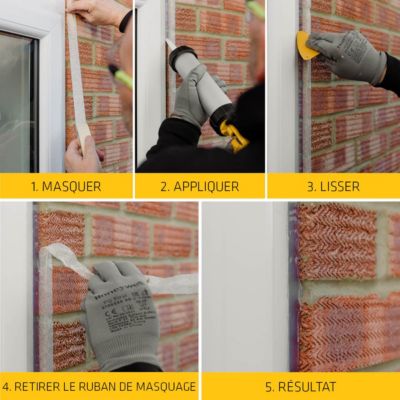 Mastic SikaSeal 184 maçonnerie blanc 300 ml vendu par 3 pièces