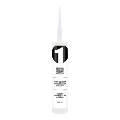 Mastic silicone intérieur transparent 260 ml