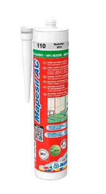 Mastic silicone MAPESIL AC - Coloris: 125 Gris château - MAPEI
